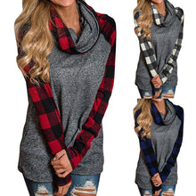 Womens Turtleneck Tops Plaid Shirts Tunic Long Sleeve Pullover Sweatshirt - Cruz's Corner