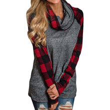 Womens Turtleneck Tops Plaid Shirts Tunic Long Sleeve Pullover Sweatshirt - Cruz's Corner