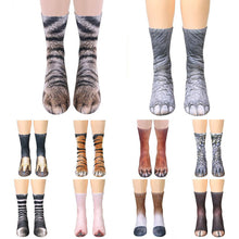 Unisex Animal Paw Crew Socks