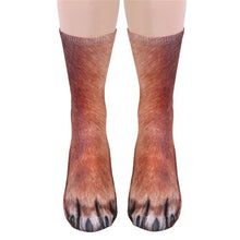 Unisex Animal Paw Crew Socks