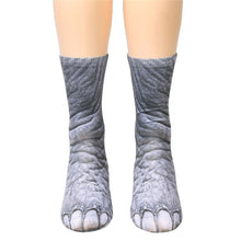 Unisex Animal Paw Crew Socks