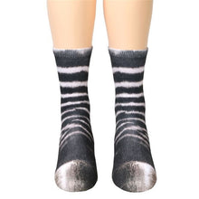 Unisex Animal Paw Crew Socks
