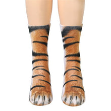 Unisex Animal Paw Crew Socks