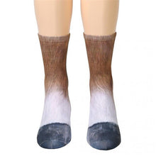 Unisex Animal Paw Crew Socks