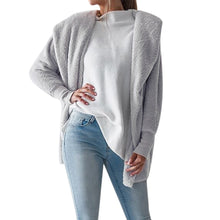 Womens Ladies Hooded Fluffy Coat Winter Jacket Cardigan Overcoat Outwear Jumper - Cruz's Corner